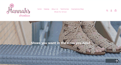 Desktop Screenshot of hannahsshoebox.com